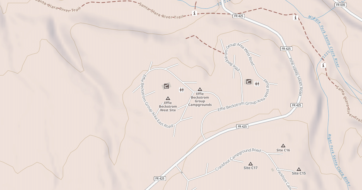 Map preview of EFFIE BECKSTROM GRP AREA EAST