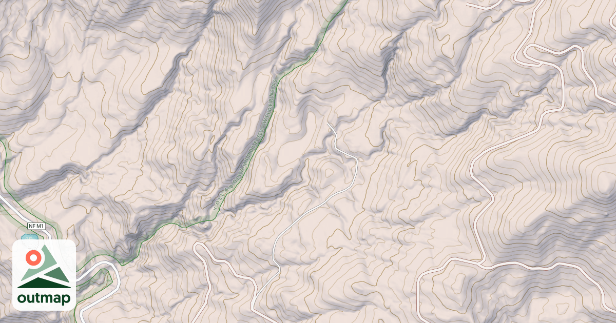 Map of LOWER ANT RIDGE