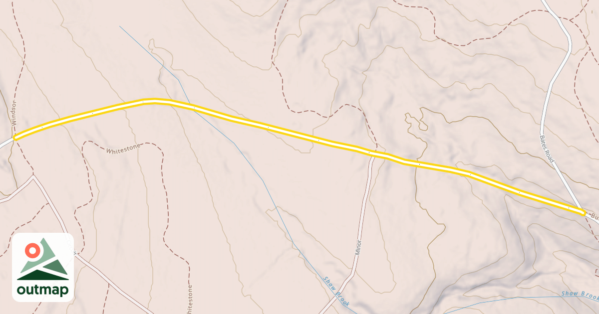Map of Shaw Road