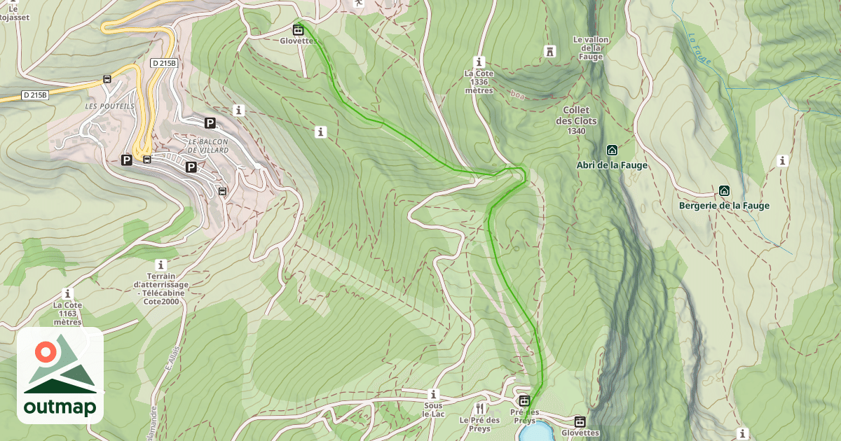 Map of Bourgon