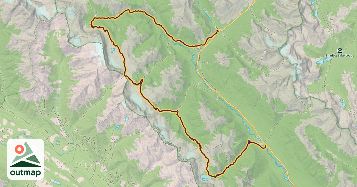 Map of Rockwall Trail