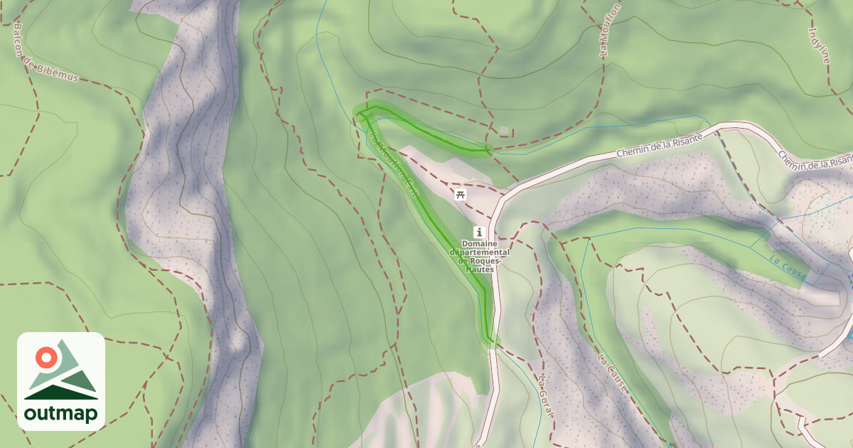 Map of La Mouflon Exit