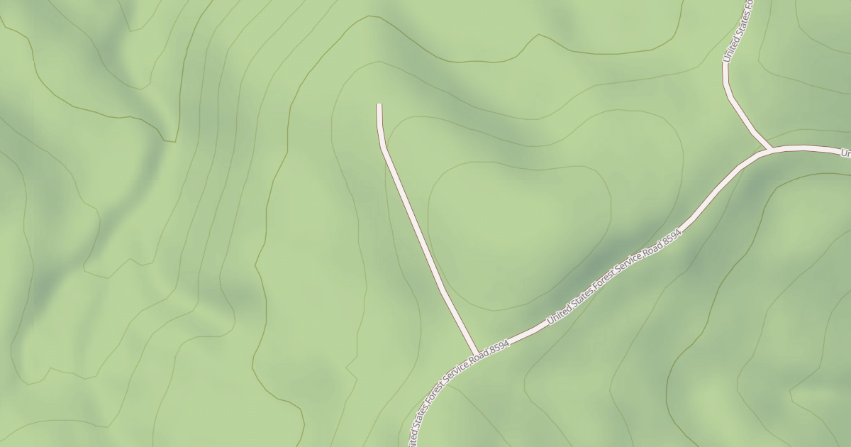 Map preview of USFS National Forest System Roads {CF97B3F4-0427-46A2-A3E4-41501C3E27A4}