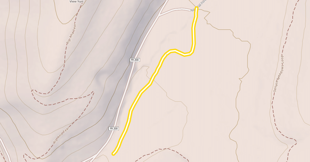 Map preview of Senate Meadows Loop