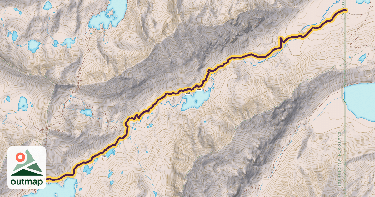 Map of Yellowbelly Trail