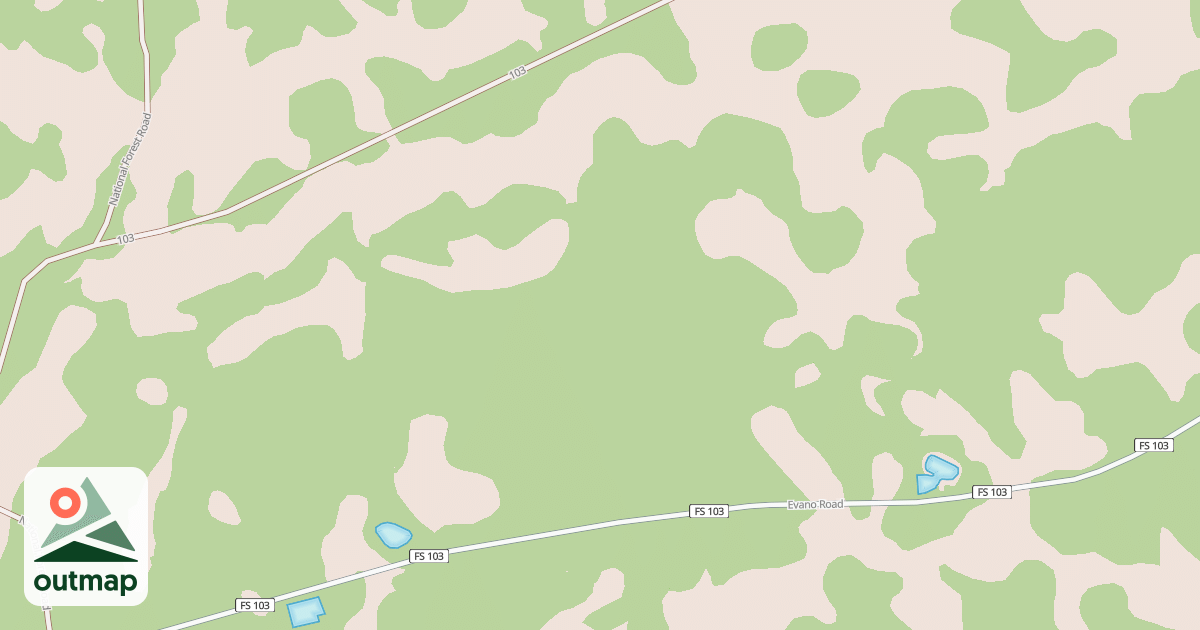 Map of USFS Motor Vehicle Use Map Roads {6C4139FE-8F70-4B31-A17B-2708887693BA}