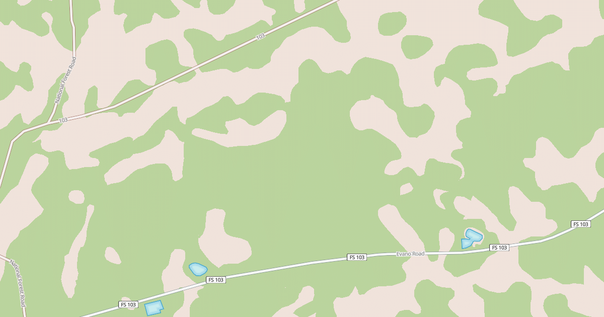 Map preview of USFS Motor Vehicle Use Map Roads {6C4139FE-8F70-4B31-A17B-2708887693BA}