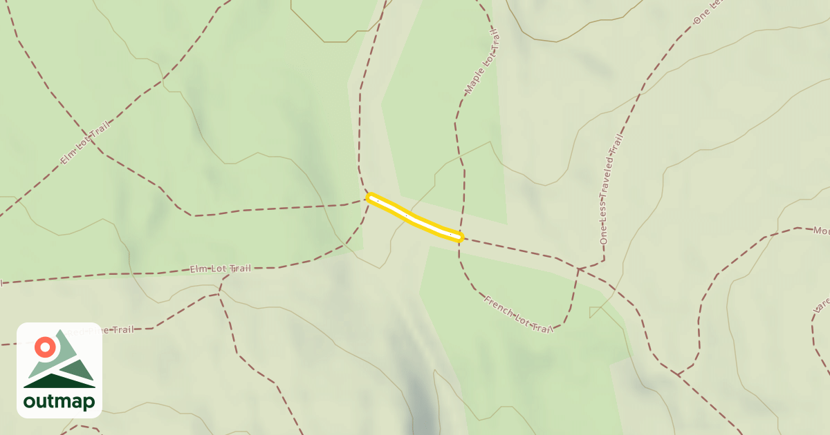 Map of Mount Tom Carriage Road Path