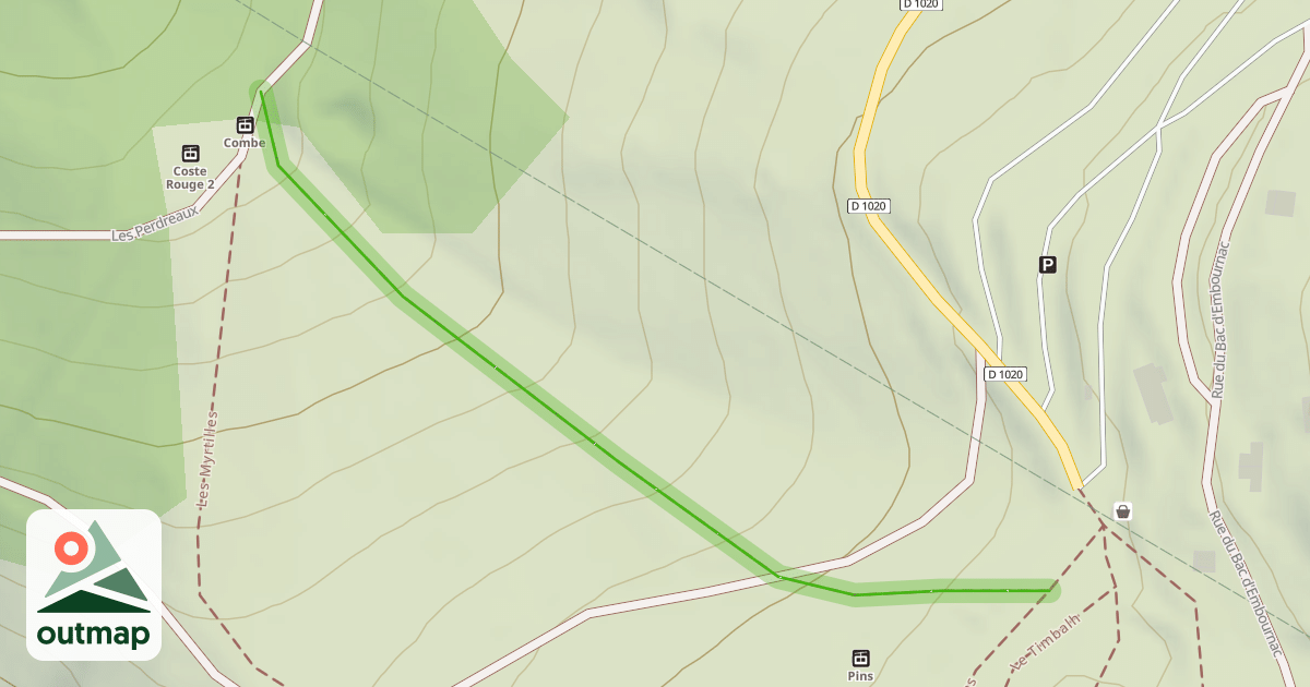Map of La Combe