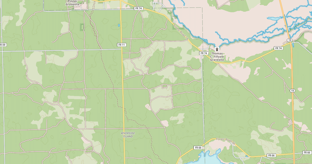 Map preview of USFS Motor Vehicle Use Map Roads {20E2C7F3-9EDF-480B-9522-18F17F17B9C8}