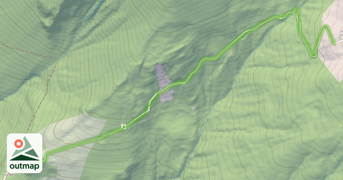 Map of Chemin de Lesse au Plan des Parchets