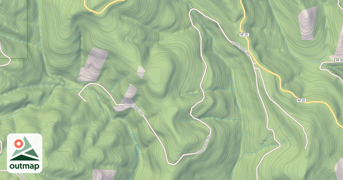 Map of CLEAR CREEK