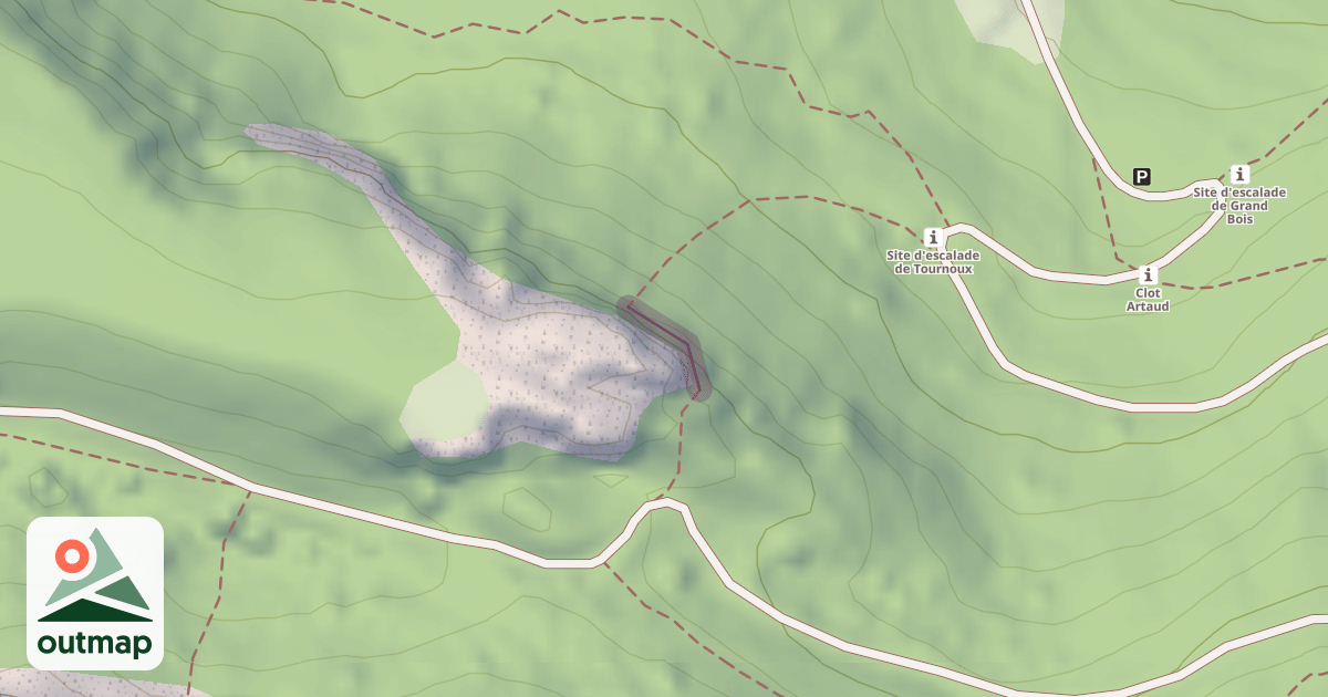 Map of Climbing Route