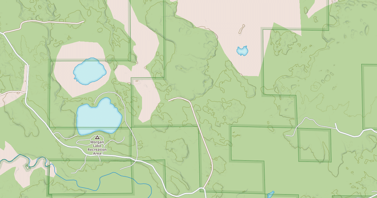 Map preview of WHEELER LAKE SPUR ROAD