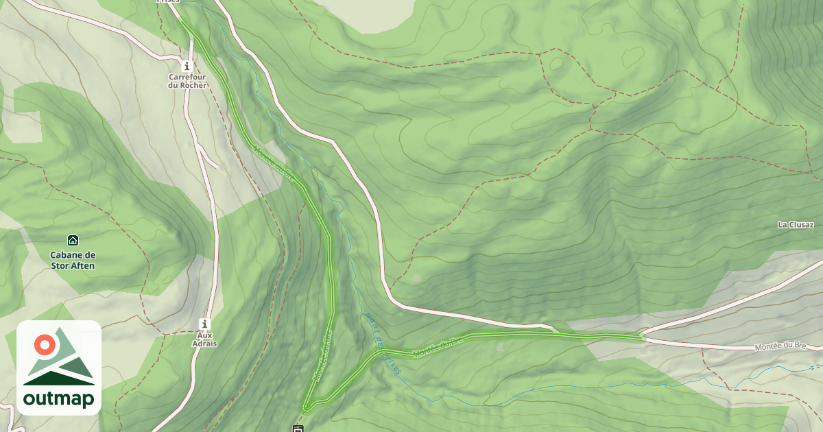 Map of Montée du Bre