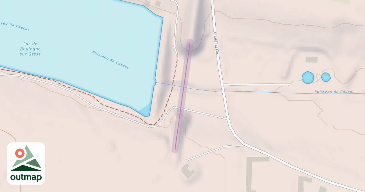 Map of Viaduc de Boulogne sur Gesse