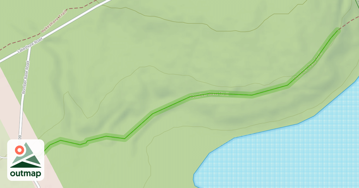 Map of Bomber Base Trail