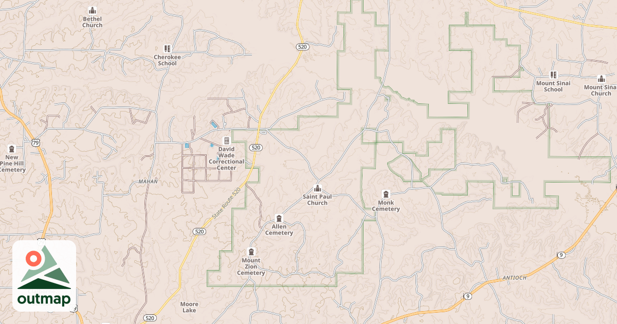 Map of COLQUITT