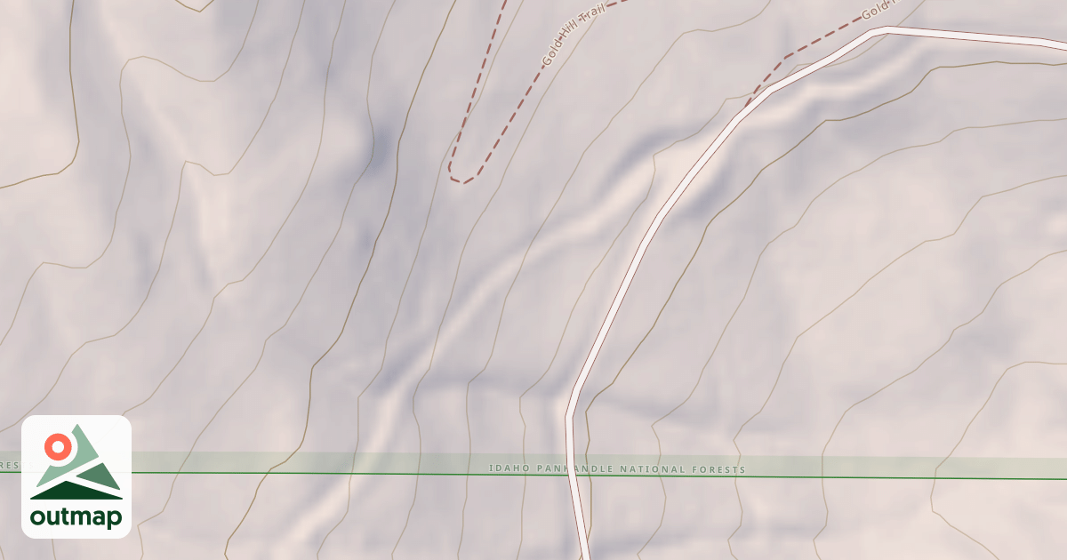 Map of CONTEST MOUNTAIN D