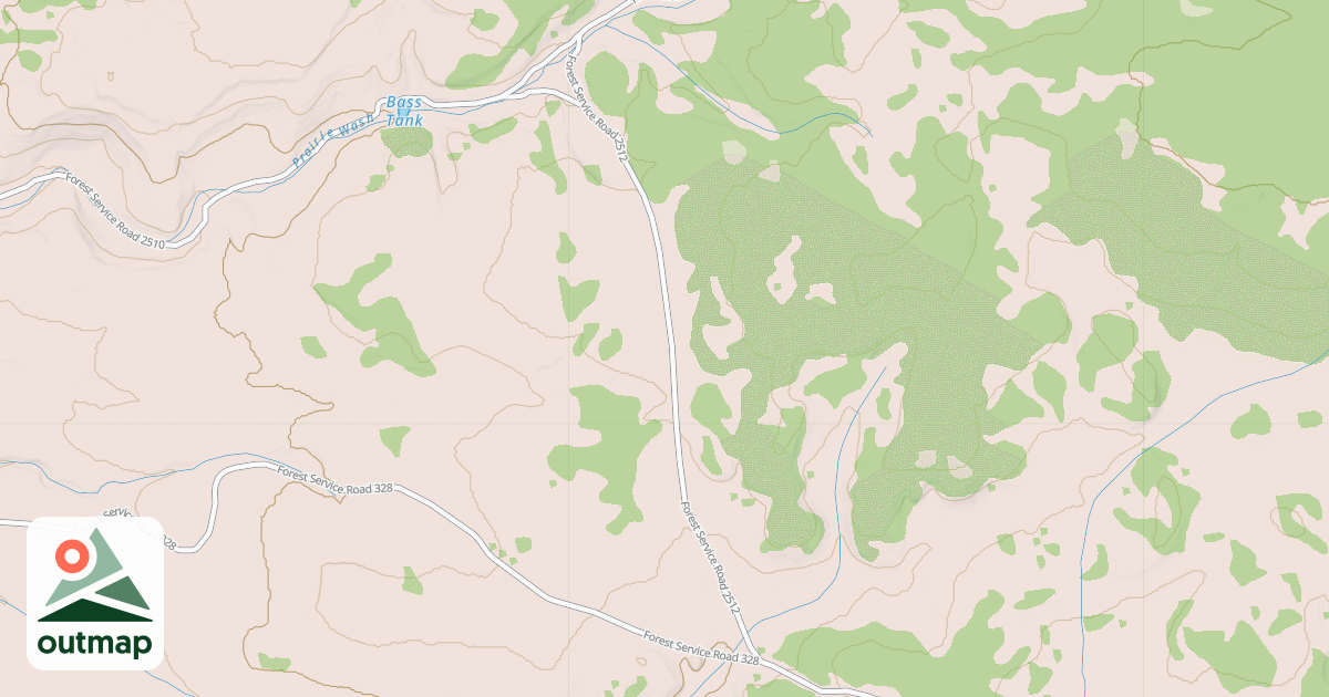Map of 7 MILE TANK RD.