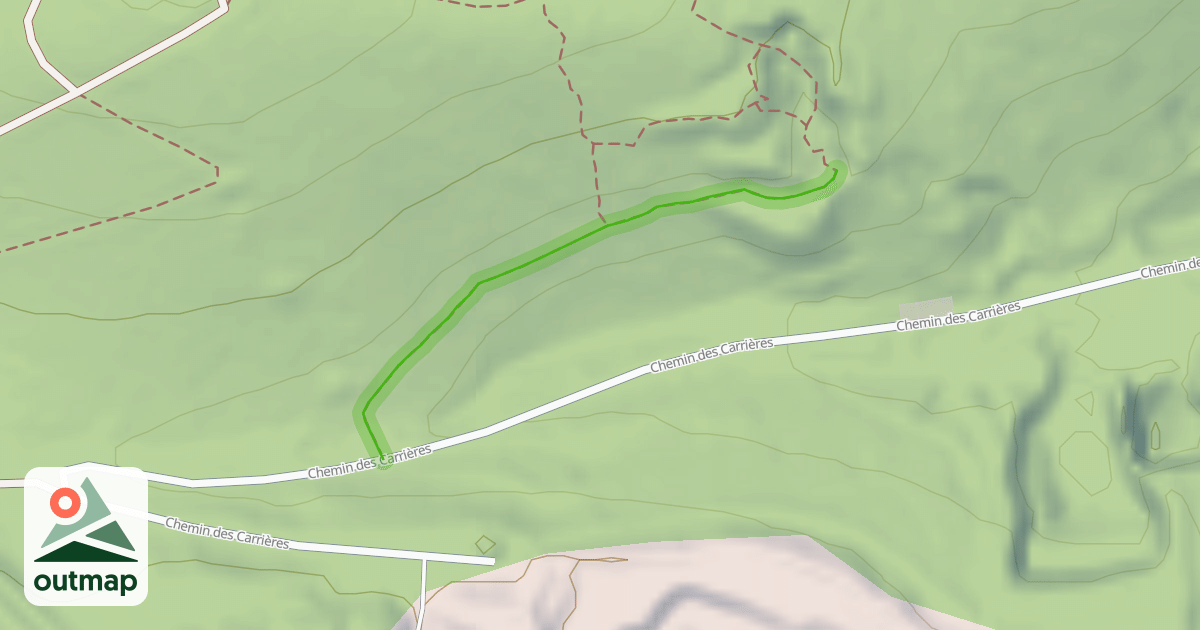 Map of Chemin d'Accès Carrière de Mathieu