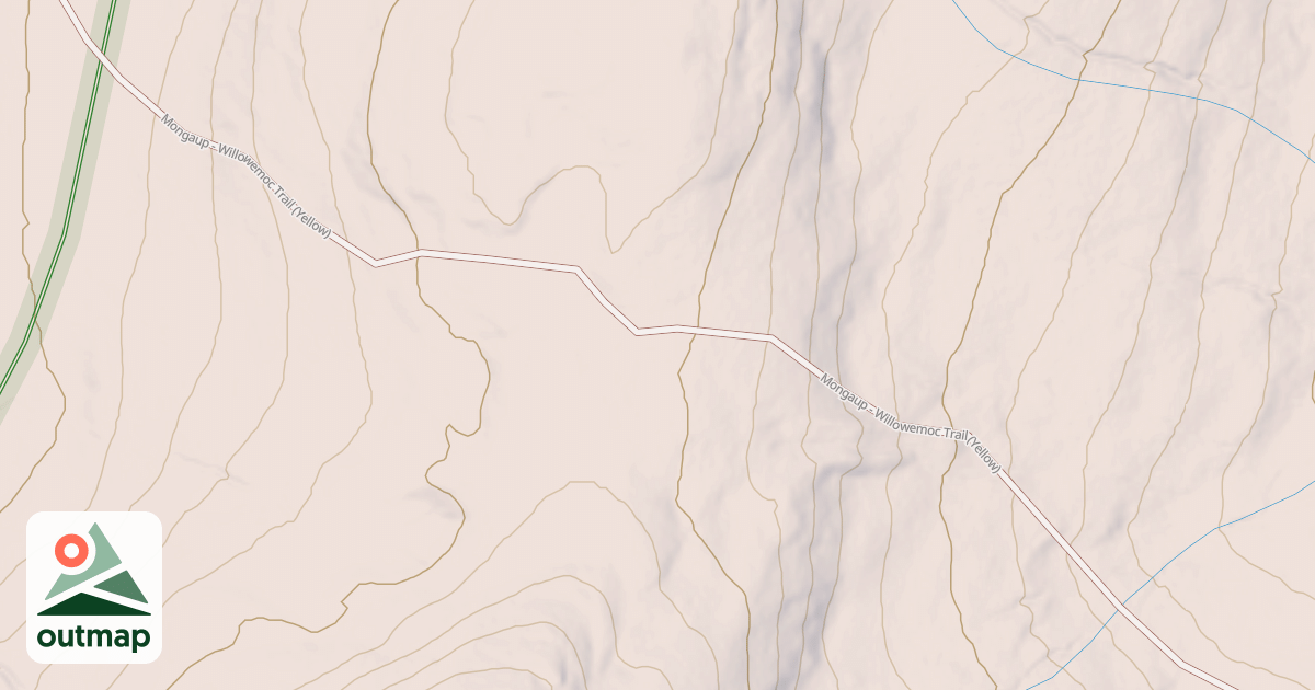 Map of Mongaup Willowemoc Trail