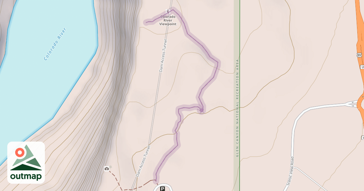 Map of Colorado River Viewpoint