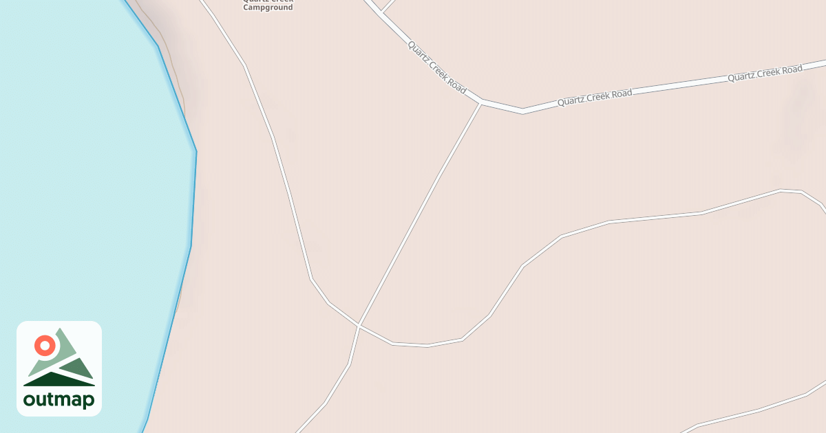 Map of QUARTZ CREEK CAMPGROUND RD