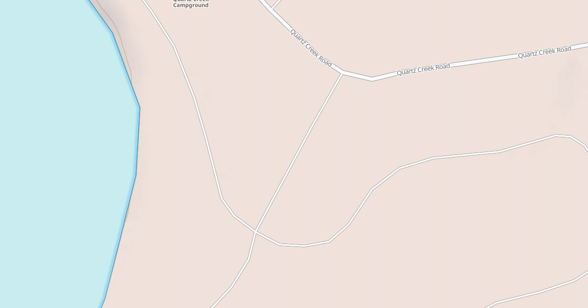 Map preview of QUARTZ CREEK CAMPGROUND RD