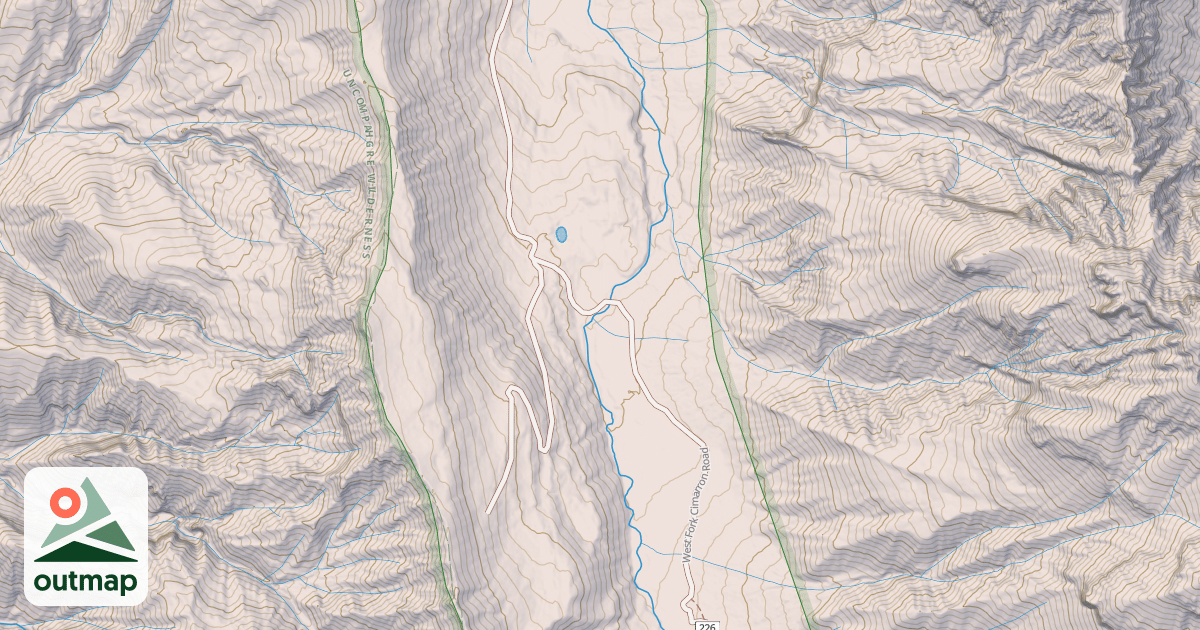 Map of WEST FORK CIMARRON