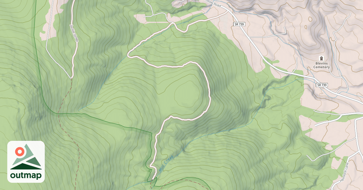 Map of ROCKY HOLLOW