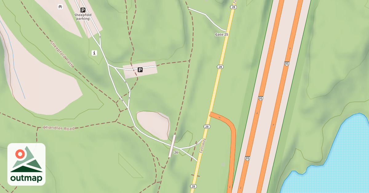 Map of Mountain Bike