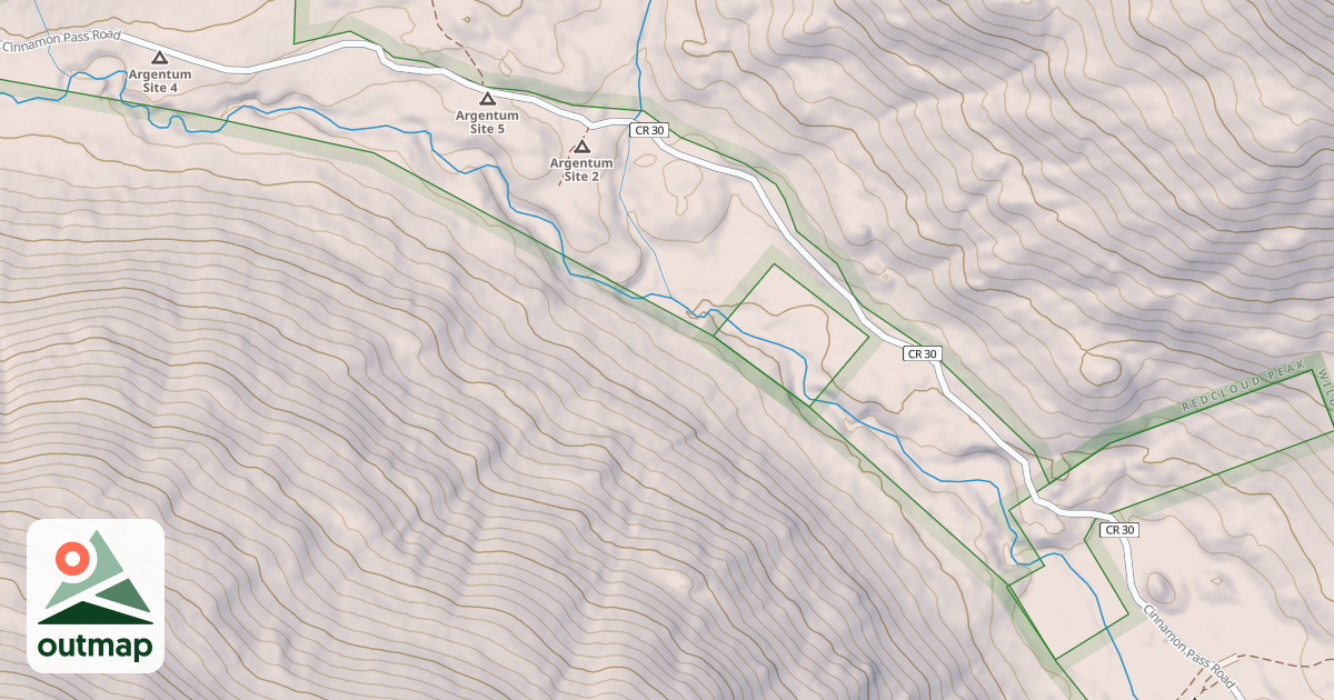 Map of Shelf Road