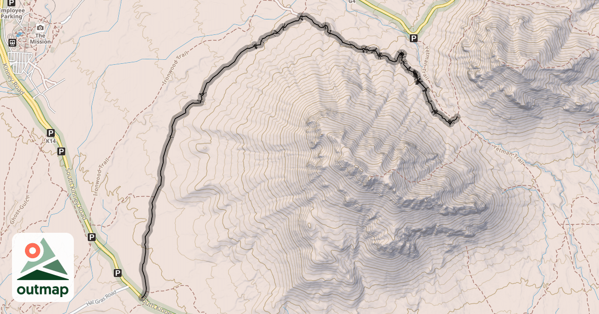 Map of Golden Gate Trail