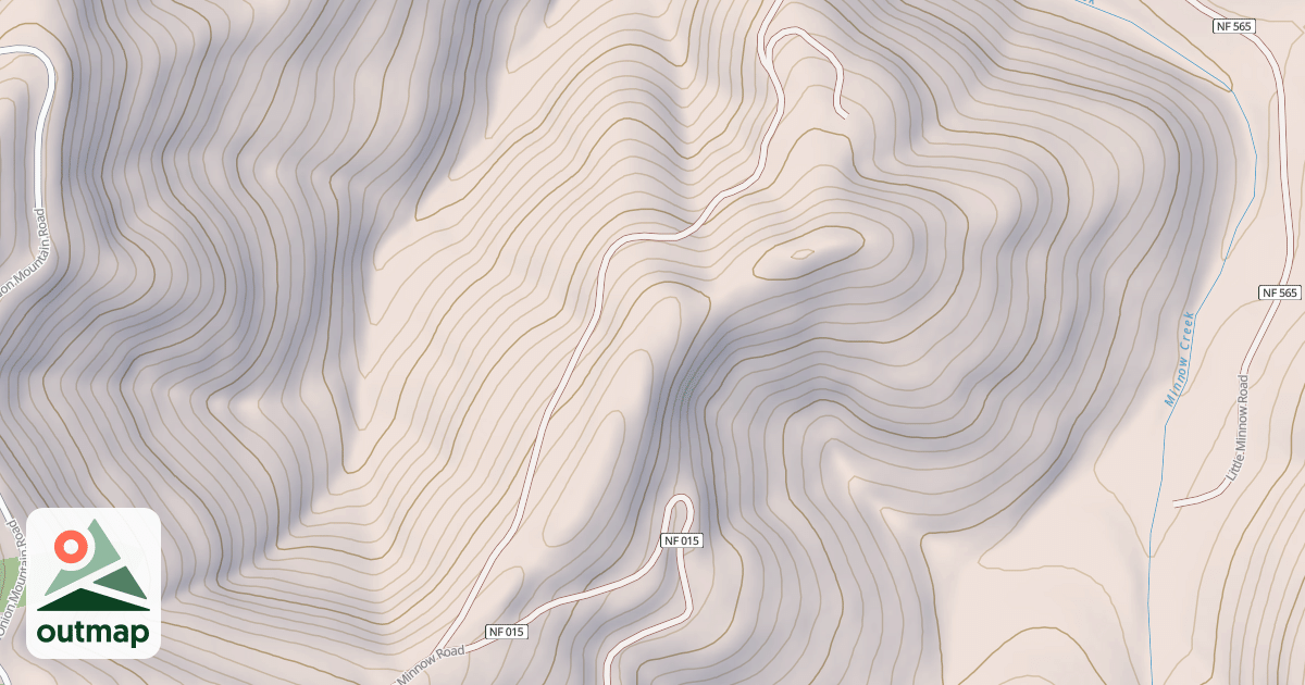 Map of MIDDLE MINNOW-B