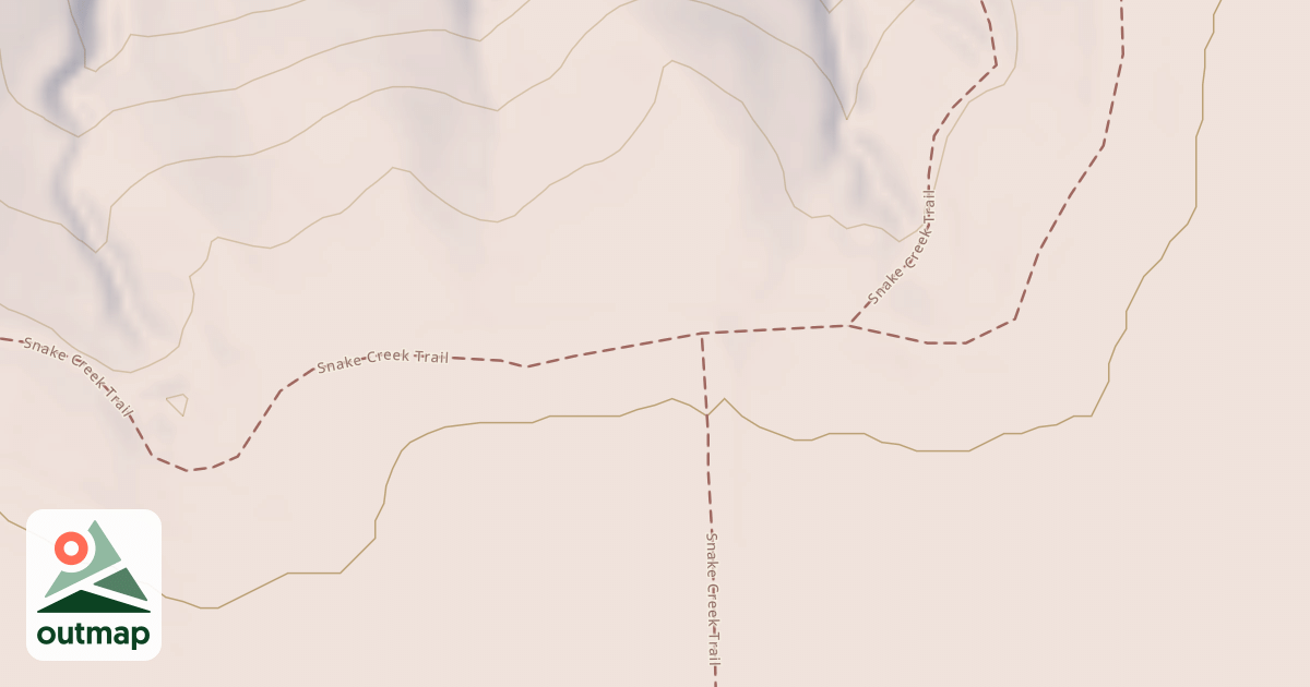 Map of Snake Creek Trail