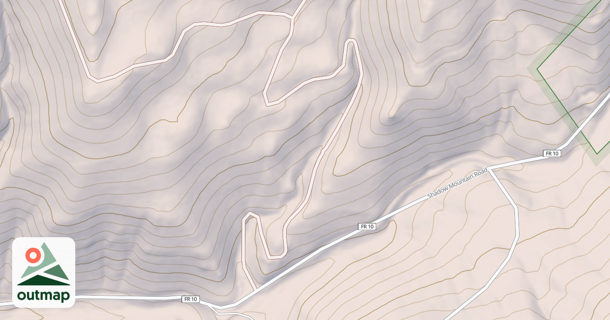 Map of CAPULIN ROADS
