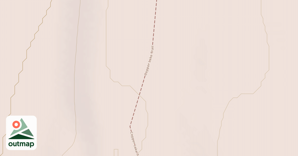 Map of Copper Lake Trail