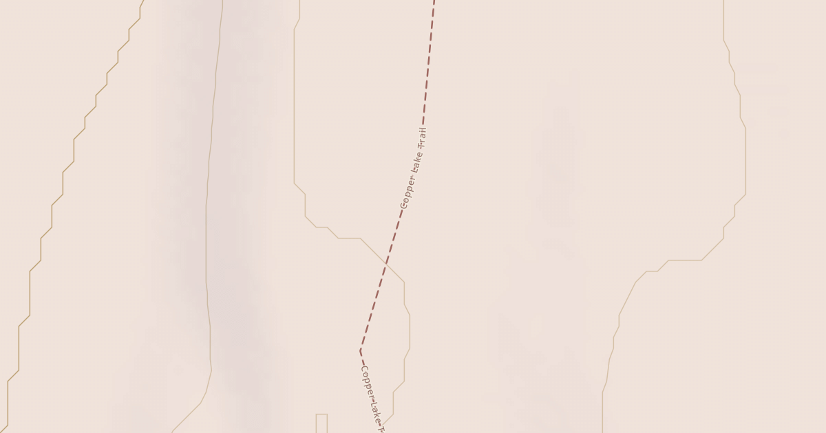 Map preview of Copper Lake Trail