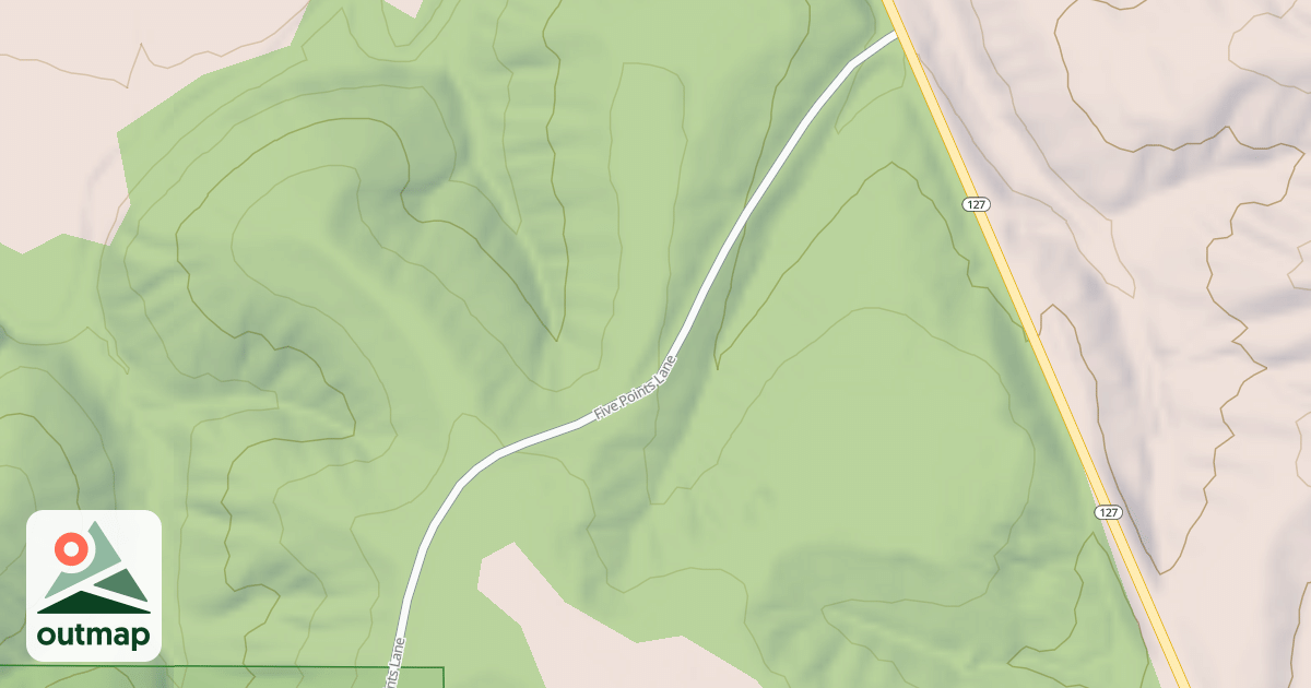 Map of CANY RIDGE RD