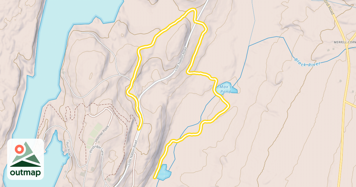 Map of Max's Pond
