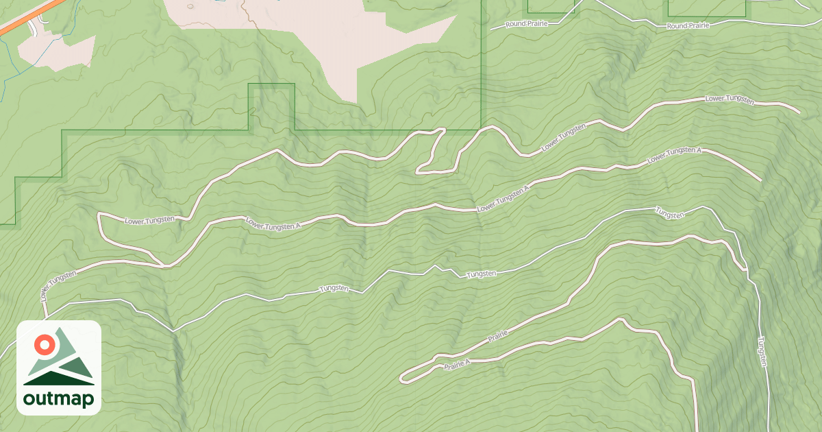 Map of LOWER TUNGSTEN