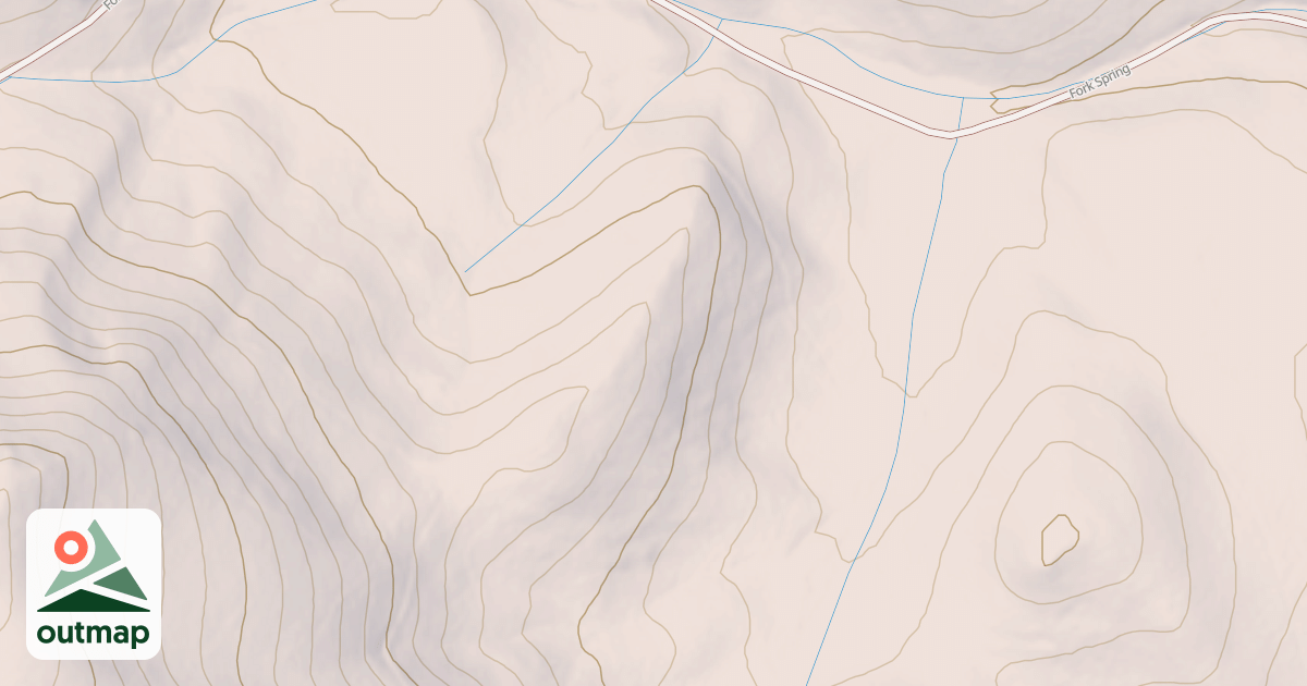 Map of FORK SPRING SPUR