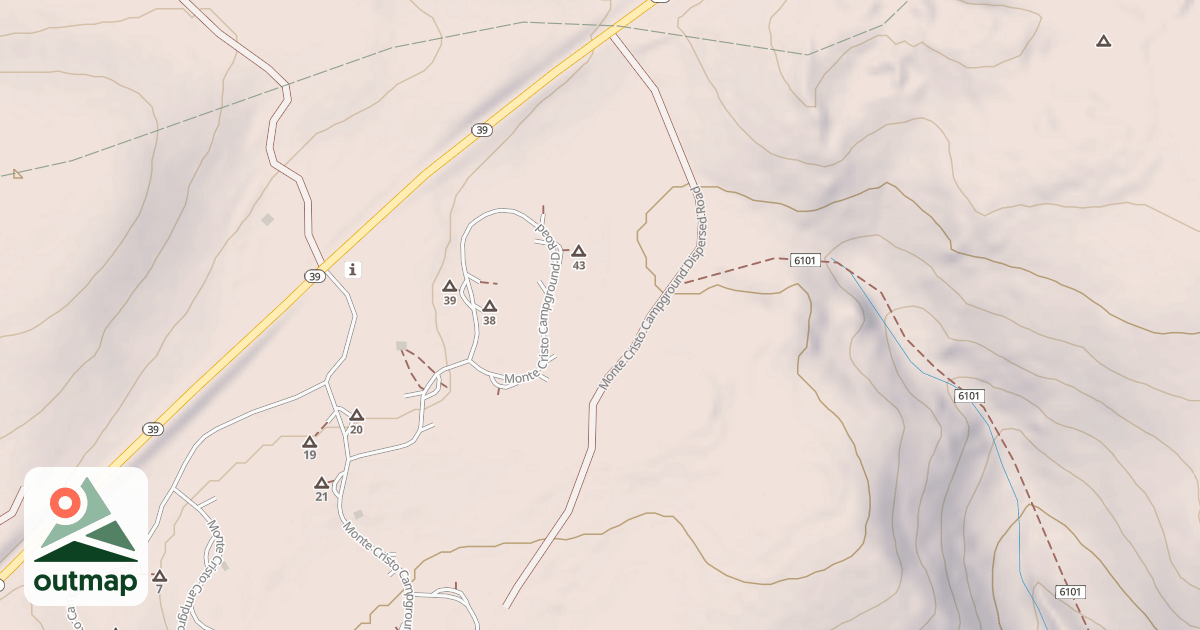 Map of MONTE CRISTO CG DISPERSED