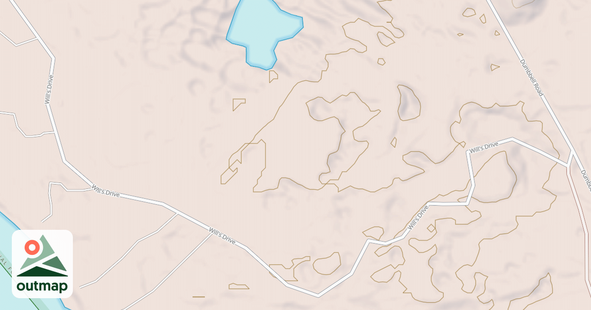 Map of DUMBBELL LAKE