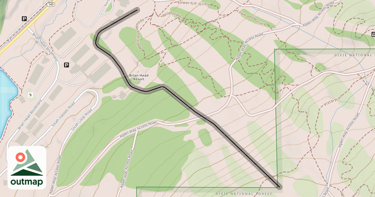 Map of Powder Run