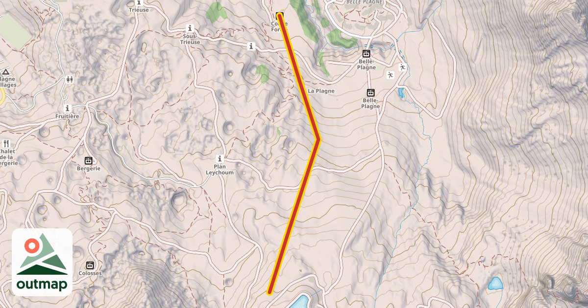 Map of Col de Forcle