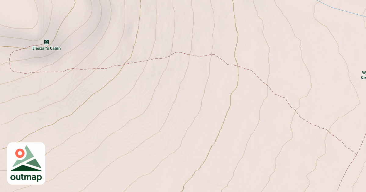 Map of Eleazar's Cabin Spur Trail