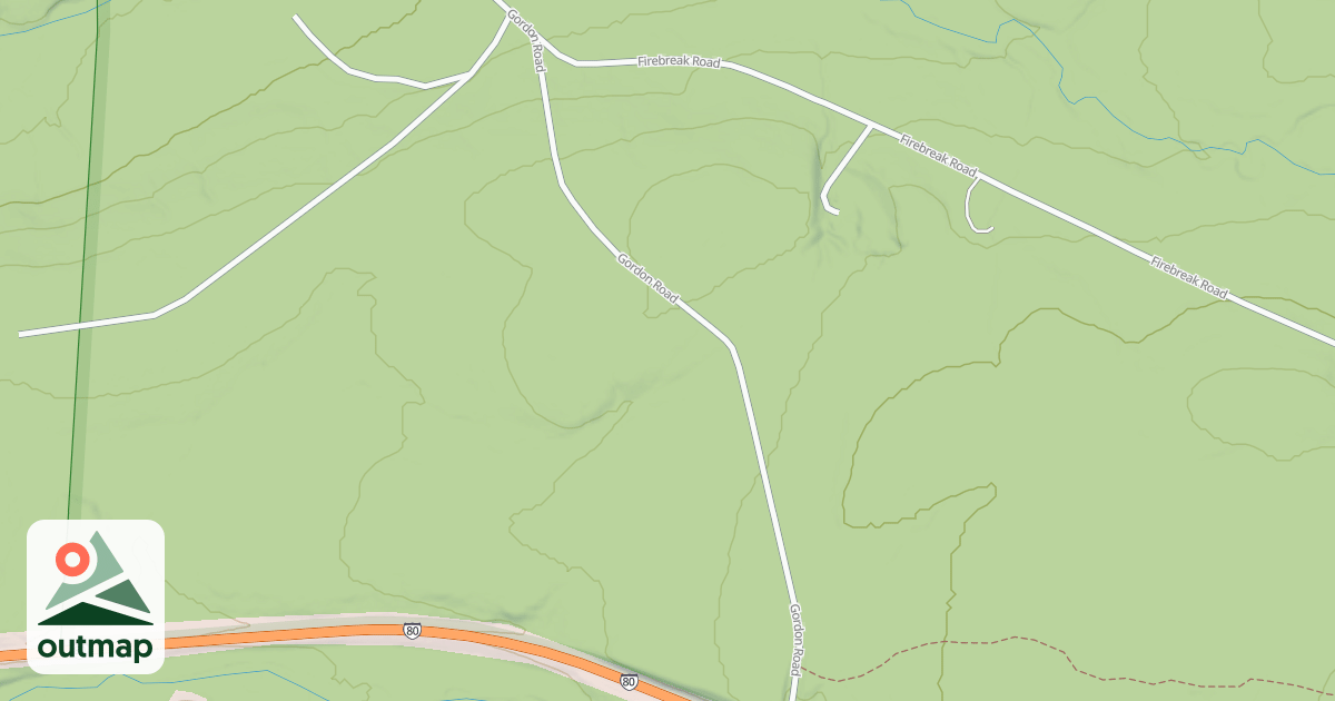 Map of S.B. Elliott State Park Snowmobile Trails