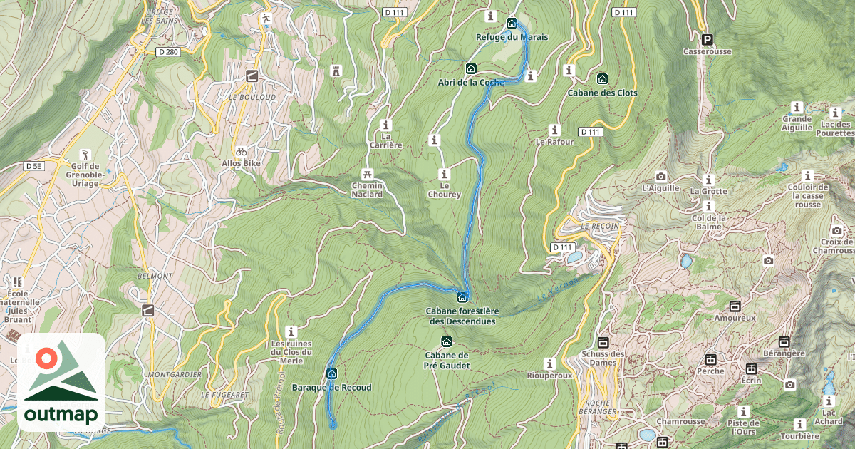 Map of Chemin d'Aplomb